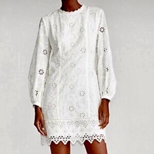 New-Polo Ralph Lauren White Embroidered Dress